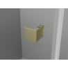 Mexen Lunar-B Duo Duschkabine schwenkbar 100 x 95 cm, transparent, gebürstetes Gold - 832-100L-095P-55-00