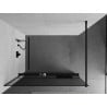 Mexen Kioto+ Duschwand mit Regal Walk-in 100 x 200 cm, grafit, schwarz - 800-100-121-70-40