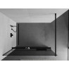 Mexen Kioto+ Duschtür mit Ablage Walk-in 120 x 200 cm, Graphit, Schwarz - 800-120-121-70-40