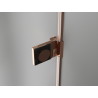 Mexen Lunar-B Duo Duschkabine, Schwingtür, 85 x 80 cm, transparent, Roségold - 832-085L-080P-60-00