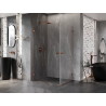 Mexen Lunar-B Duo Duschkabine 90 x 80 cm, transparent, Roségold - 832-090L-080P-60-00