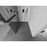 Mexen Kioto+ Duschwand mit Regal Walk-in 70 x 200 cm, Spiegel, schwarz - 800-070-121-70-50