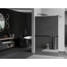 Mexen Kioto+ Duschwand mit Regal Walk-in 80 x 200 cm, Spiegel, Schwarz - 800-080-121-70-50