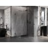 Mexen Lunar T Duschkabine, rechte Tür, 120 x 80 cm, transparent, schwarz - 834T-120-080-70-00-P
