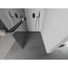 Mexen Kioto+ Duschwand mit Ablage Walk-in 100 x 200 cm, Spiegel, Schwarz - 800-100-121-70-50