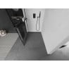Mexen Kioto+ Duschwand mit Ablage Walk-in 100 x 200 cm, schwarzes Gitter, schwarz - 800-100-121-70-77