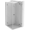 Mexen Lunar T Duschkabine rechts öffnend 110 x 110 cm, transparent, Gun Metal - 834T-110-110-95-00-P