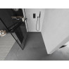 Mexen Kioto+ Duschwand mit Regal Walk-in 80 x 200 cm, schwarzes Muster, schwarz - 800-080-121-70-78