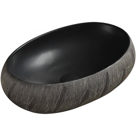 Mexen Abril Aufsatzwaschbecken 58 x 39 cm, schwarz - 22015866