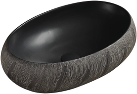 Mexen Abril Aufsatzwaschbecken 58 x 39 cm, schwarz - 22015866