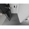 Mexen Kioto+ Duschwand mit Regal Walk-in 130 x 200 cm, schwarzes Muster, schwarz - 800-130-121-70-78