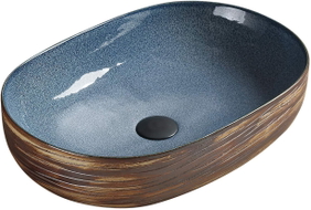 Mexen Agota Aufsatzwaschbecken 58 x 40 cm, blau - 22025866