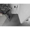 Mexen Kioto+ Duschwand mit Regal Walk-in 110 x 200 cm, weißes Muster, schwarz - 800-110-121-70-85
