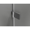 Mexen Lunar-B Duo Duschkabine, schwenkbar, 95 x 85 cm, transparent, gebürstetes Gun Gray - 832-095L-085P-66-00