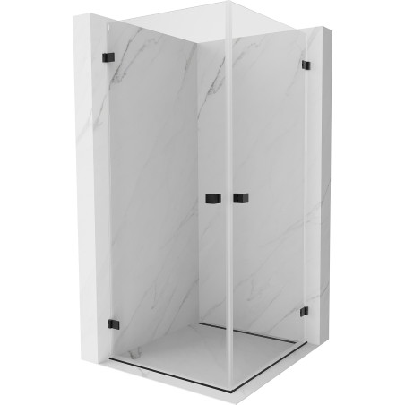 Mexen Lunar-B Duo Duschkabine 75 x 75 cm, transparent, schwarz - 832-075L-075P-70-00