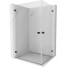 Mexen Lunar-B Duo Duschkabine schwenkbar 85 x 70 cm, transparent, schwarz - 832-085L-070P-70-00