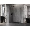 Mexen Lunar-B Duo Duschkabine schwenkbar 100 x 80 cm, transparent, schwarz - 832-100L-080P-70-00