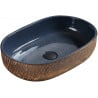 Mexen Aleta Tischwaschbecken 59 x 40 cm, blau - 22035966