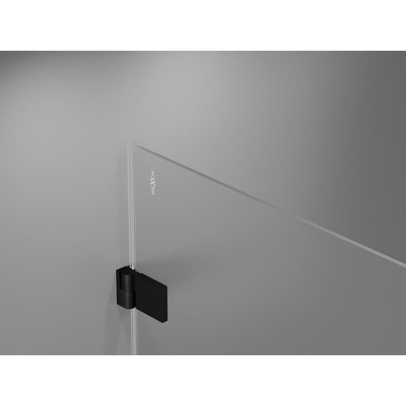 Mexen Lunar-B Duo Duschkabine schwenkbar 95 x 85 cm, transparent, schwarz - 832-095L-085P-70-00