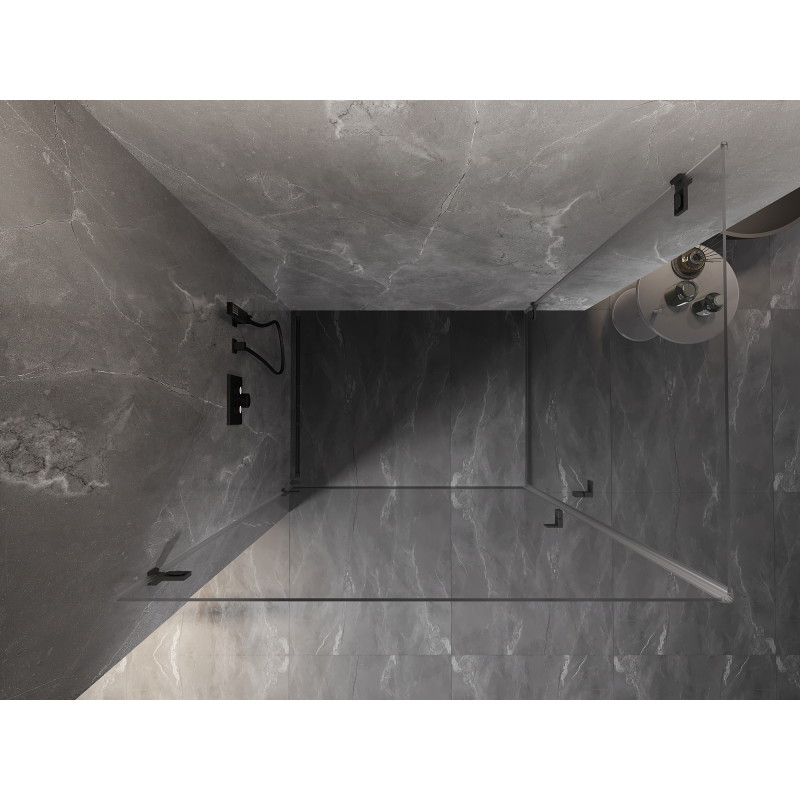 Mexen Lunar-B Duo Duschkabine 85 x 70 cm, transparent, Graphit - 832-085L-070P-95-00