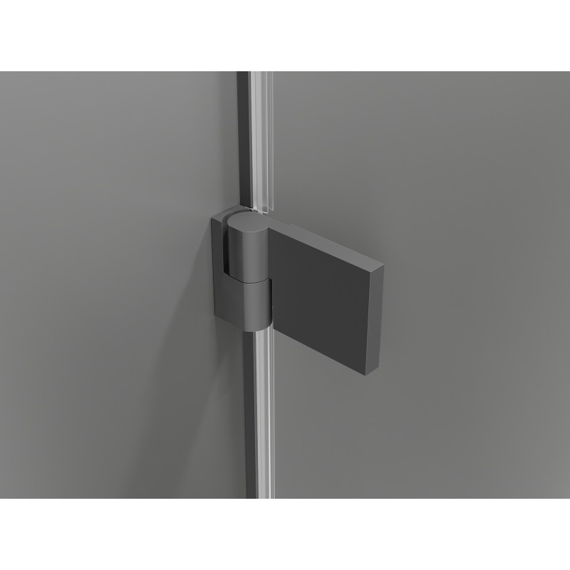 Mexen Lunar-B Duo Duschkabine 85 x 70 cm, transparent, Graphit - 832-085L-070P-95-00