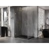 Mexen Lunar-B L Schwingtür-Duschkabine links 100 x 90 cm, transparent, gold - 832L-100-090-50-00-L