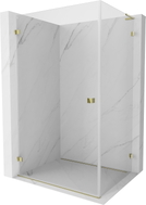 Mexen Lunar-B L Schwingtür-Duschkabine links 100 x 90 cm, transparent, gold - 832L-100-090-50-00-L