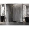 Mexen Lunar-B L links öffnende Duschkabine 100 x 90 cm, transparent, gebürstetes Gold - 832L-100-090-55-00-L