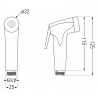 Mexen R-76 Bidethandgriff, Graphit - 79576-66