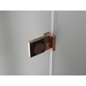 Mexen Lunar-B L Duschkabine schwenkbar links 85 x 80 cm, transparent, Roségold - 832L-085-080-60-00-L