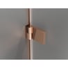 Mexen Lunar-B L Duschkabine schwenkbar links 90 x 90 cm, transparent, Roségold - 832L-090-090-60-00-L
