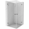 Mexen Lunar-B Duo Pendeltür-Duschkabine 75 x 75 cm, transparent, Gun Metal - 832-075L-075P-95-00