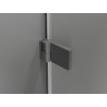 Mexen Lunar-B Duo Duschkabine schwingbar 95 x 75 cm, transparent, Gun Metal - 832-095L-075P-95-00