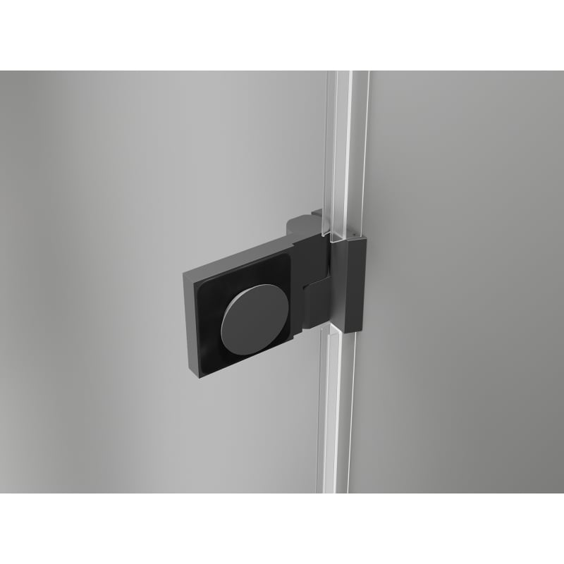 Mexen Lunar-B Duo Duschkabine schwingbar 100 x 75 cm, transparent, Gun Metal - 832-100L-075P-95-00