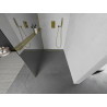 Mexen Kioto+ Duschwand mit Ablage Walk-in 70 x 200 cm, Spiegel, Gold - 800-070-121-50-50