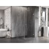 Mexen Lunar-B L Duschkabine rechts Öffnen 100 x 100 cm, transparent, Chrom - 832L-100-100-01-00-P