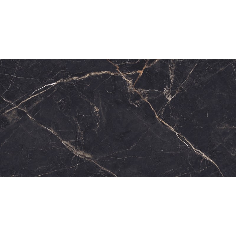 Mexen Eminet Black glasiertes Feinsteinzeug rek. G1, Boden- und Wandfliese 120 x 60 cm, Hochglanz - TL201-120-060-00