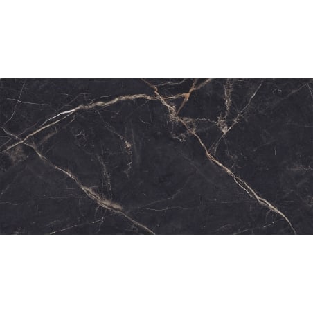Mexen Eminet Black glasiertes Feinsteinzeug rek. G1, Boden- und Wandfliese 120 x 60 cm, Hochglanz - TL201-120-060-00
