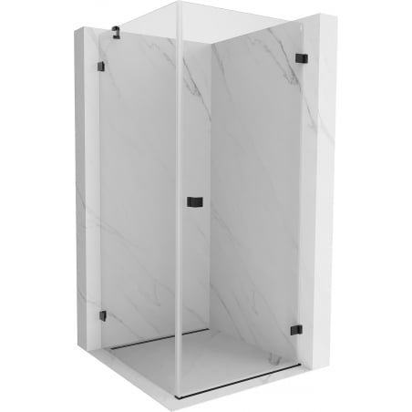 Mexen Lunar-B Duschkabine rechts öffnend 80 x 80 cm, transparent, schwarz - 832-080-080-70-00-P