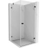 Mexen Lunar-B Duschkabine rechts öffnend 80 x 80 cm, transparent, schwarz - 832-080-080-70-00-P