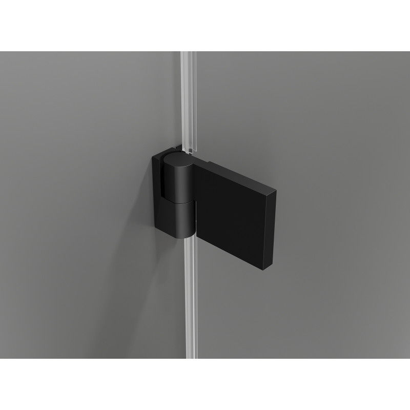 Mexen Lunar-B Duschkabine rechts schwenkbar 85 x 80 cm, transparent, schwarz - 832-085-080-70-00-P