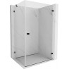 Mexen Lunar-B Duschkabine rechts schwenkbar 85 x 80 cm, transparent, schwarz - 832-085-080-70-00-P