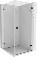 Mexen Lunar-B Duschkabine rechte Tür 90 x 90 cm, transparent, schwarz - 832-090-090-70-00-P