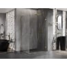 Mexen Lunar-B L Duschkabine schwenkbar rechts 90 x 80 cm, transparent, gold - 832L-090-080-50-00-P