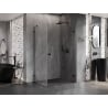 Mexen Lunar-B Duschkabine, rechte Tür, 100 x 90 cm, transparent, schwarz - 832-100-090-70-00-P