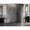 Mexen Lunar-B Pendeltür-Duschkabine rechts 100 x 100 cm, transparent, schwarz - 832-100-100-70-00-P