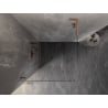 Mexen Lunar-B L Duschkabine schwenkbar links 80 x 80 cm, transparent, gebürstetes Kupfer - 832L-080-080-65-00-L