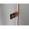 Mexen Lunar-B L Duschkabine schwenkbar links 90 x 80 cm, transparent, gebürstetes Kupfer - 832L-090-080-65-00-L