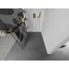 Mexen Kioto+ Duschwand mit Regal Walk-in 110 x 200 cm, weiße Welle, gold - 800-110-121-50-97