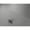 Mexen Lunar-B L Duschkabine schwenkbar links 80 x 80 cm, transparent, gebürstet gun gray - 832L-080-080-66-00-L